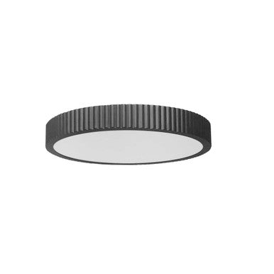 Dainolite 30W LED Flush mount, Matte Black with White Acrylic Diffuser NBO-1830LEDFH-MB