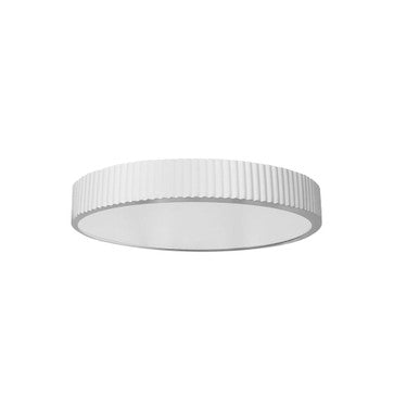 Dainolite 30W LED Flush mount, Matte White with White Acrylic Diffuser NBO-1830LEDFH-MW