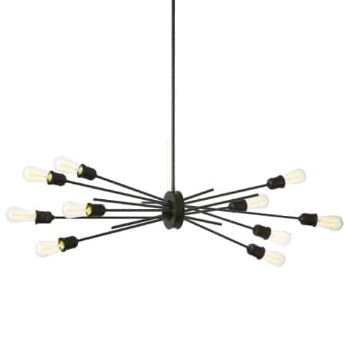 Dainolite 10 Light Horizontal Pendant, Espresso Finish  NEB-3910HP-ES