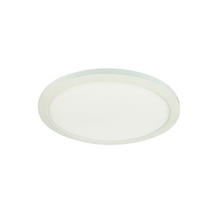 Nora Lighting 11" ELO+ Surface Mounted LED, 1700lm / 24W, 2700K, 90+ CRI, 120V Triac/ELV Dimming, White NELOCAC-11RP927W