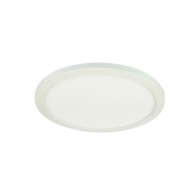 Nora Lighting 11" ELO+ Surface Mounted LED, 1700lm / 24W, 2700K, 90+ CRI, 120V Triac/ELV Dimming, White NELOCAC-11RP927W