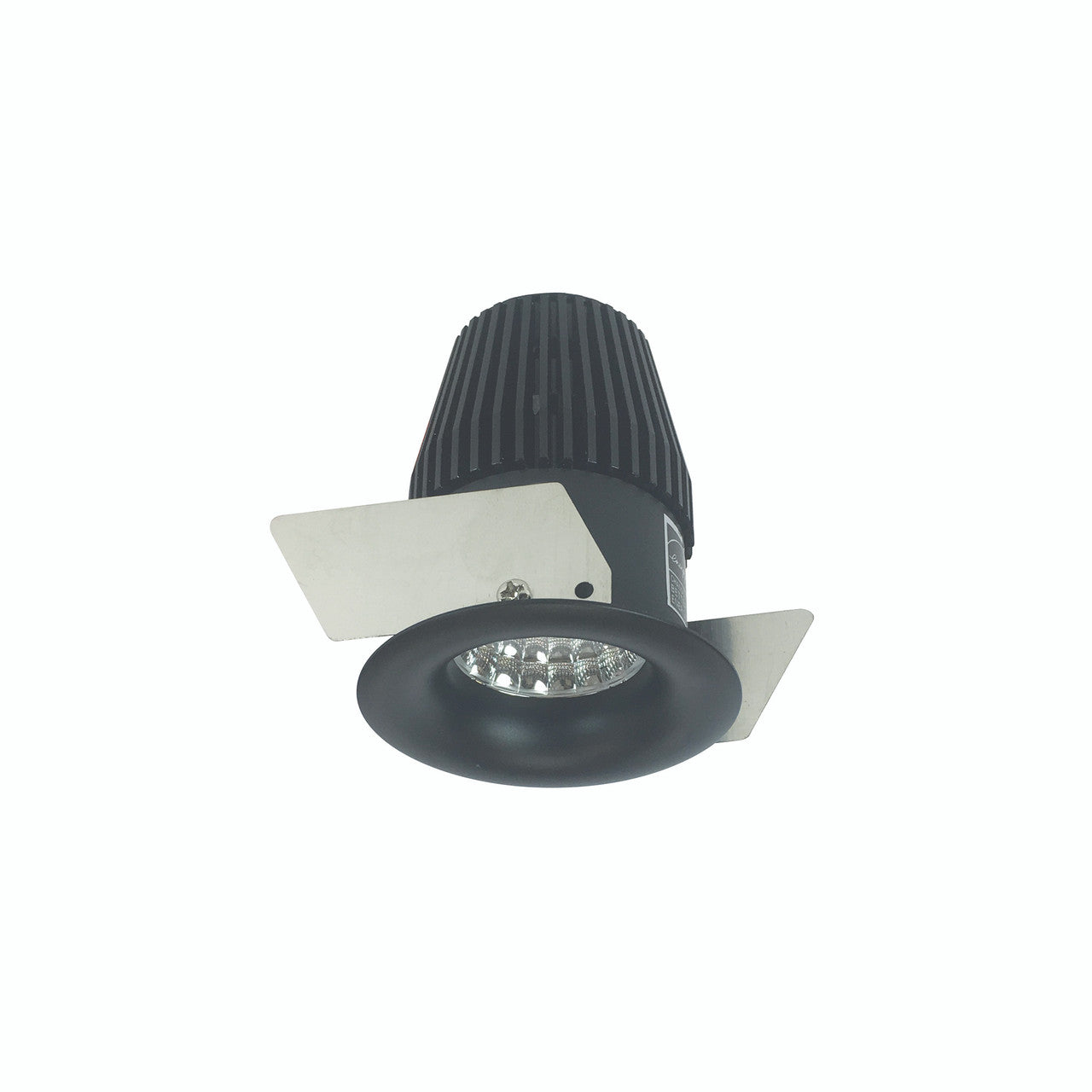 Nora Lighting 1" Iolite LED NTF Round Bullnose, 600lm, 4000K, Black finish NIO-1RNB40XBB