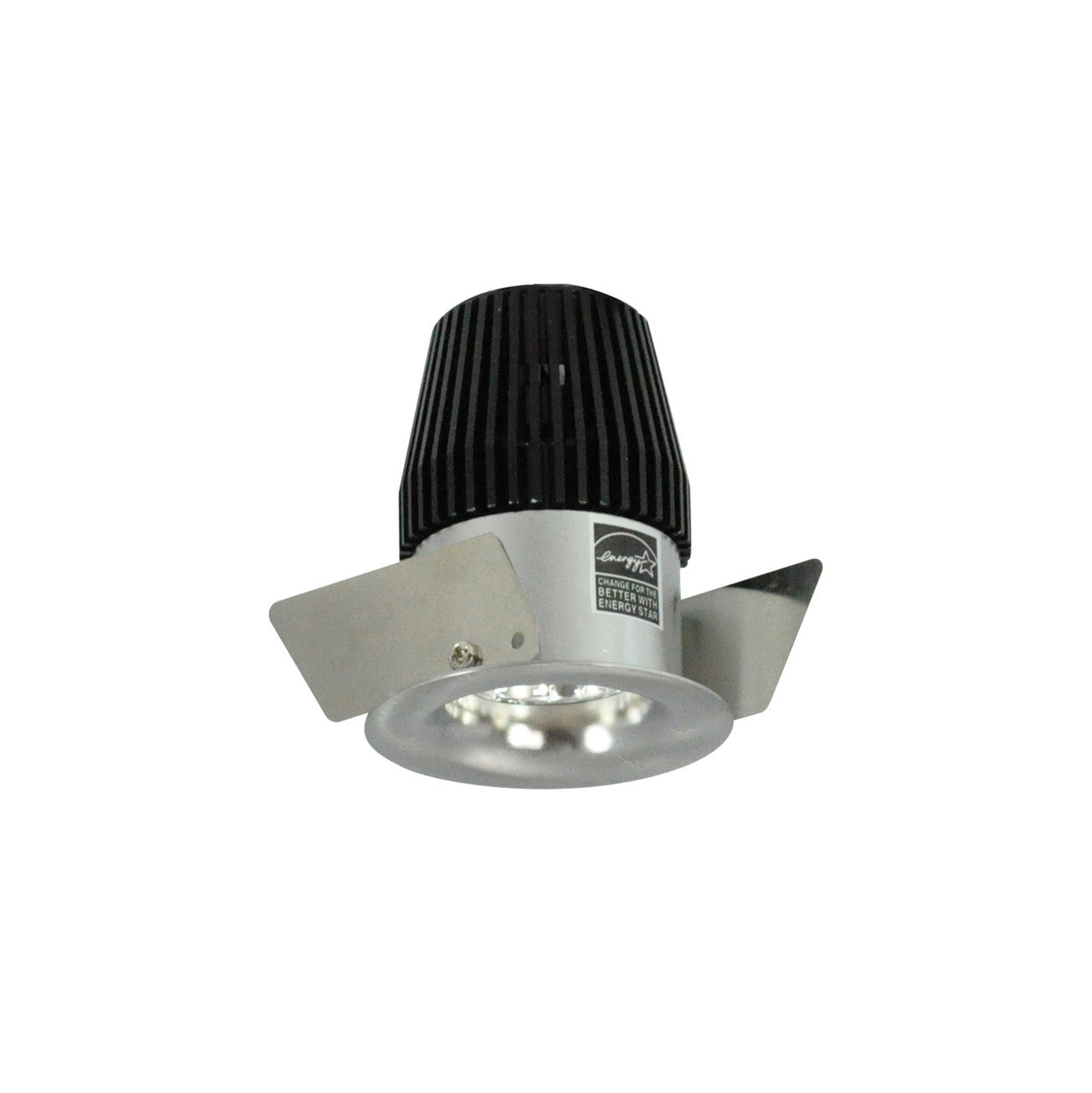 Nora Lighting 1" Iolite LED BWF Round Bullnose, 600lm, 3000K, Natural Metal Reflector / Natural Metal Flange NIOB-1RNB30XNN