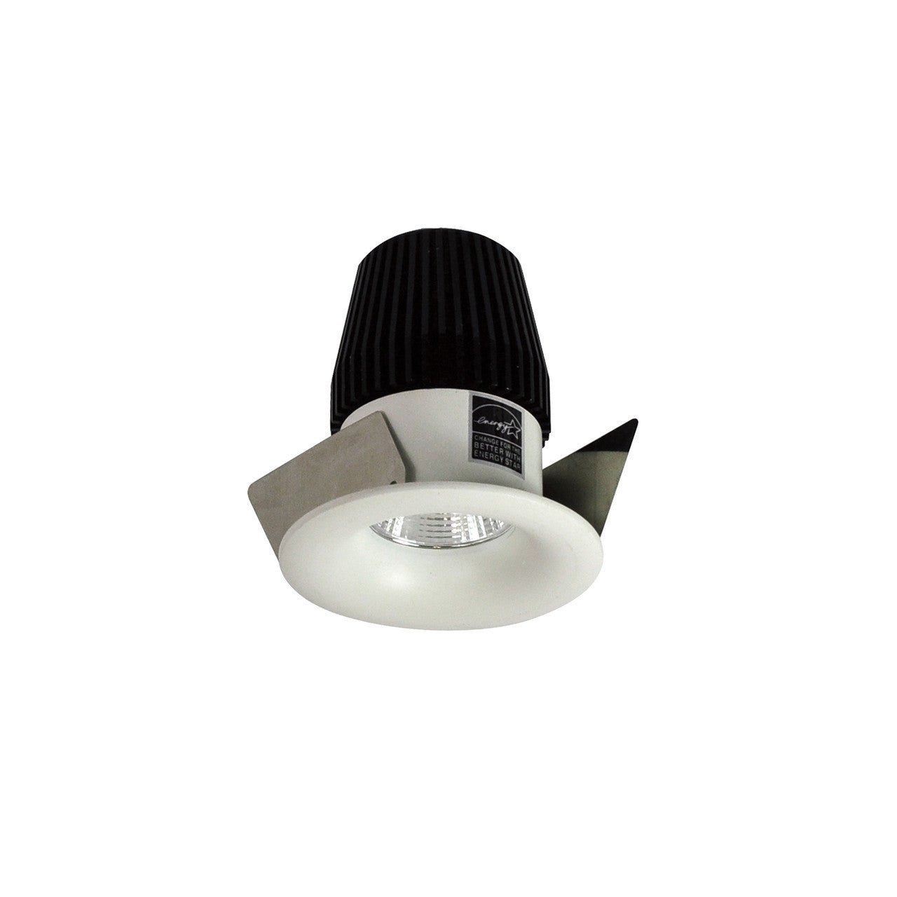 Nora Lighting 1" Iolite LED NTF Round Bullnose, 600lm, 2700K, White finish NIO-1RNB27XWW