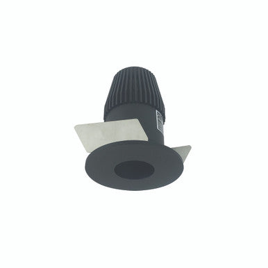 Nora Lighting 1" Iolite LED BWF Round Pinhole, 600lm, 5000K, Black Pinhole / Black Flange NIOB-1RPH50XBB