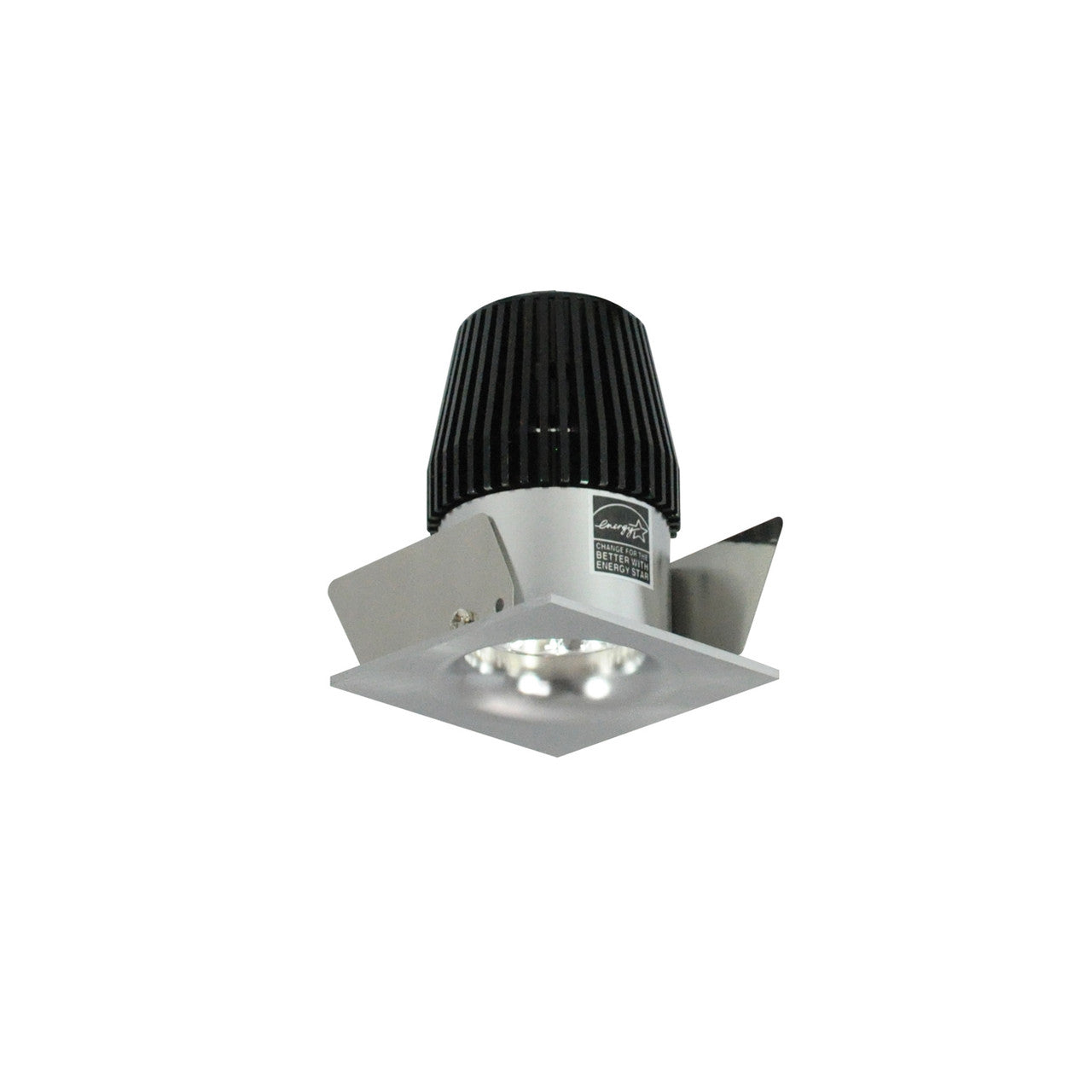 Nora Lighting 1" Iolite LED BWF Square Bullnose, 600lm, 3000K, Natural Metal Reflector / Natural Metal Flange NIOB-1SNB30XNN