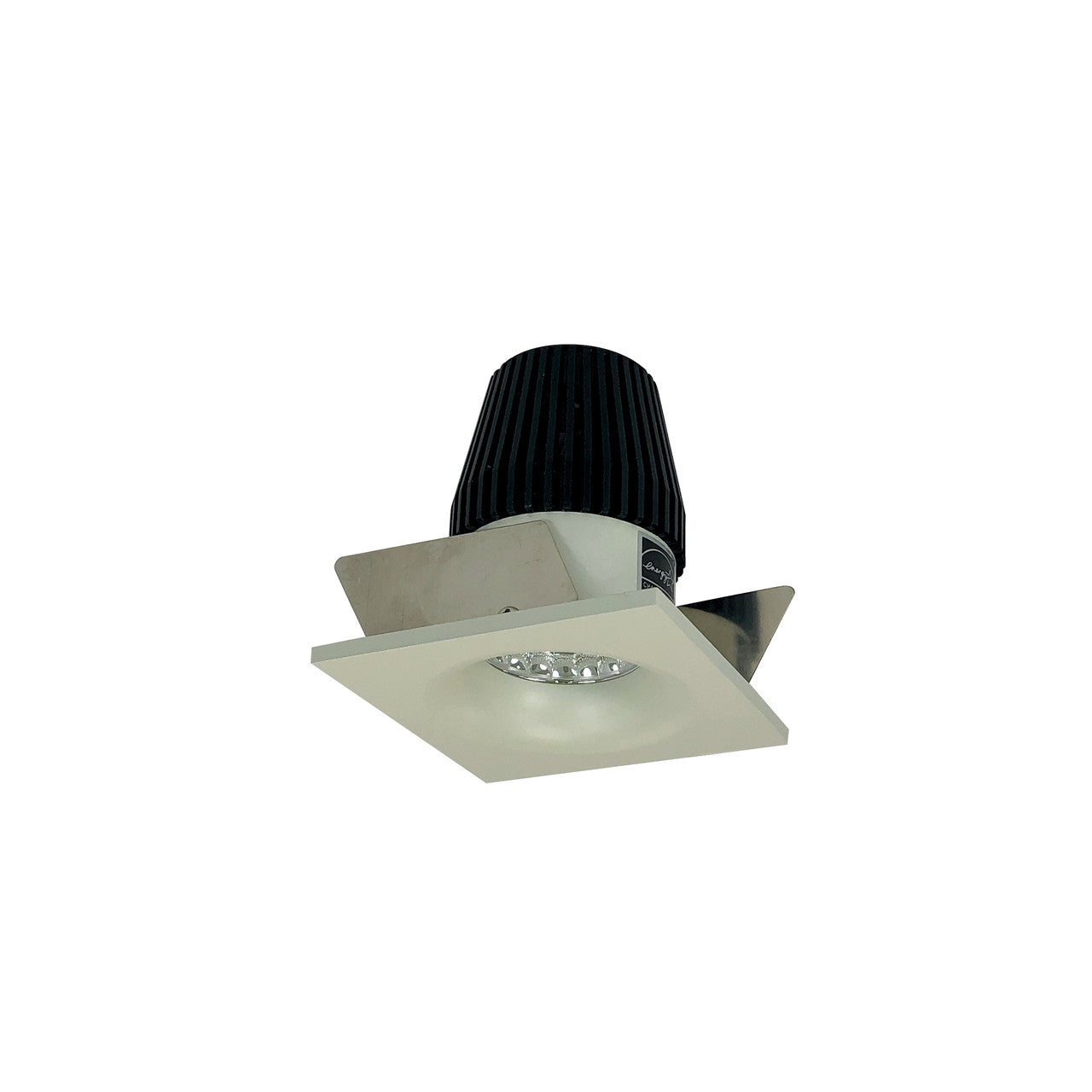 Nora Lighting 1" Iolite LED BWF Square Bullnose, 600lm, 3000K, White Reflector / White Flange NIOB-1SNB30XWW