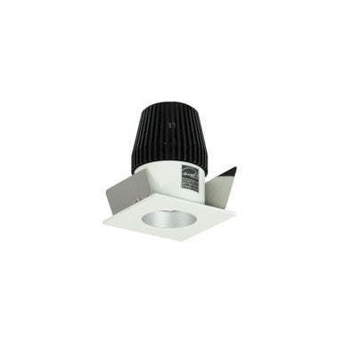 Nora Lighting 1" Iolite LED NTF Square Reflector with Round Aperture, 600lm, 3000K, Haze Reflector / White Flange NIO-1SNG30XHW