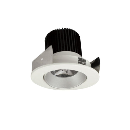 Nora Lighting 2" Iolite LED Round Adjustable Cone Reflector, 10-Degree Optic, 800lm / 12W, 2700K, Haze Reflector / White Flange NIOB-2RC27QHW