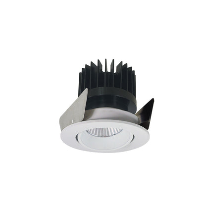 Nora Lighting 2" Iolite LED Round Adjustable Cone Reflector, 1500lm/2000lm/2500lm (varies by housing), 5000K, White Reflector / White Flange NIOB-2RC50XWW/HL