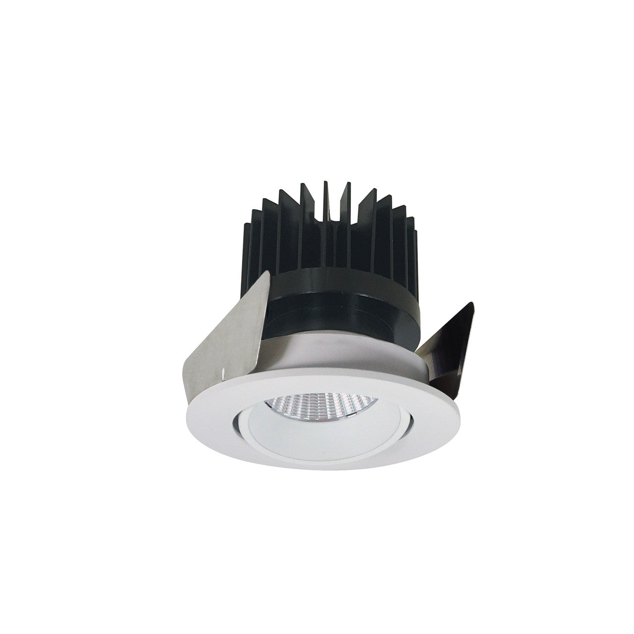 Nora Lighting 2" Iolite LED Round Adjustable Cone Reflector, 1500lm/2000lm/2500lm (varies by housing), 3500K, White Reflector / White Flange NIOB-2RC35XWW/HL