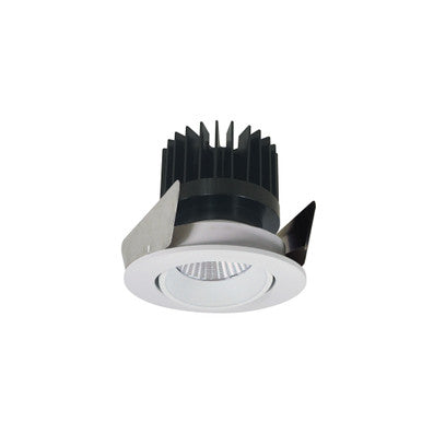 Nora Lighting 2" Iolite LED Round Adjustable Cone Reflector, 1500lm/2000lm/2500lm (varies by housing), 4000K, White Reflector / White Flange NIOB-2RC40XWW/HL