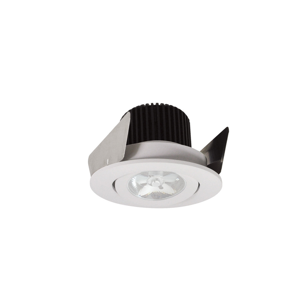 Nora Lighting 2" Iolite LED Round Adjustable Gimbal, 10-Degree Optic, 800lm / 12W, 4000K, White Finish NIOB-2RG40QWW