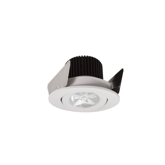 Nora Lighting 2" Iolite LED Round Adjustable Gimbal, 10-Degree Optic, 800lm / 12W, 3000K, White Finish NIOB-2RG30QWW