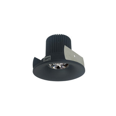 Nora Lighting 2" Iolite LED Round Bullnose, 10-Degree Optic, 800lm / 12W, 2700K, Black Finish NIOB-2RNB27QBB