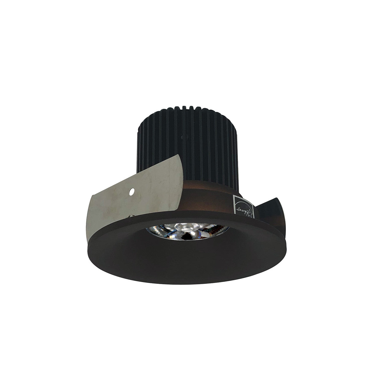 Nora Lighting 2" Iolite LED Round Bullnose, 10-Degree Optic, 800lm / 12W, 4000K, Bronze Finish NIOB-2RNB40QBZ