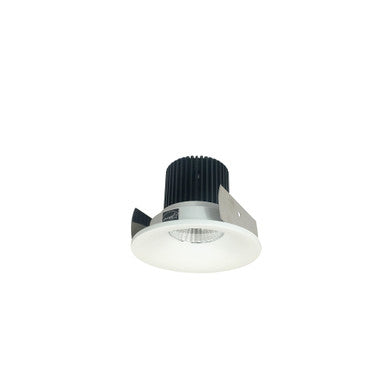 Nora Lighting 2" Iolite LED Round Bullnose, 1000lm / 14W, 2700K, Matte Powder White Finish NIOB-2RNB27XMPW/10