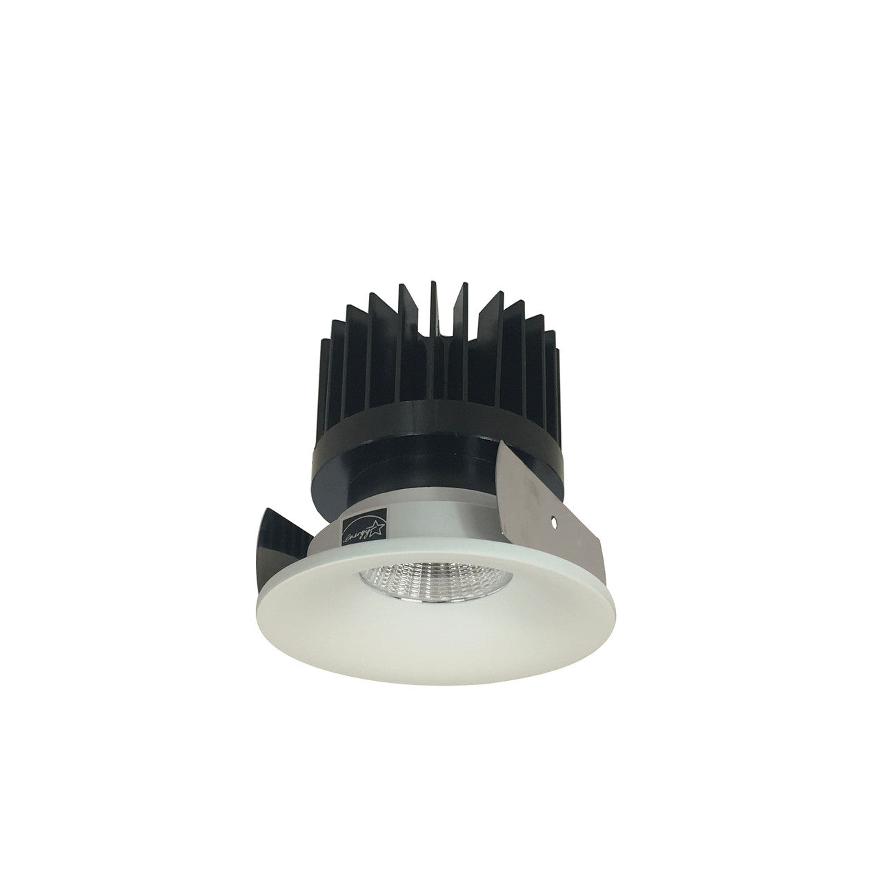 Nora Lighting 2" Iolite LED Round Bullnose, 1500lm/2000lm/2500lm (varies by housing), 4000K, White Finish NIOB-2RNB40XWW/HL