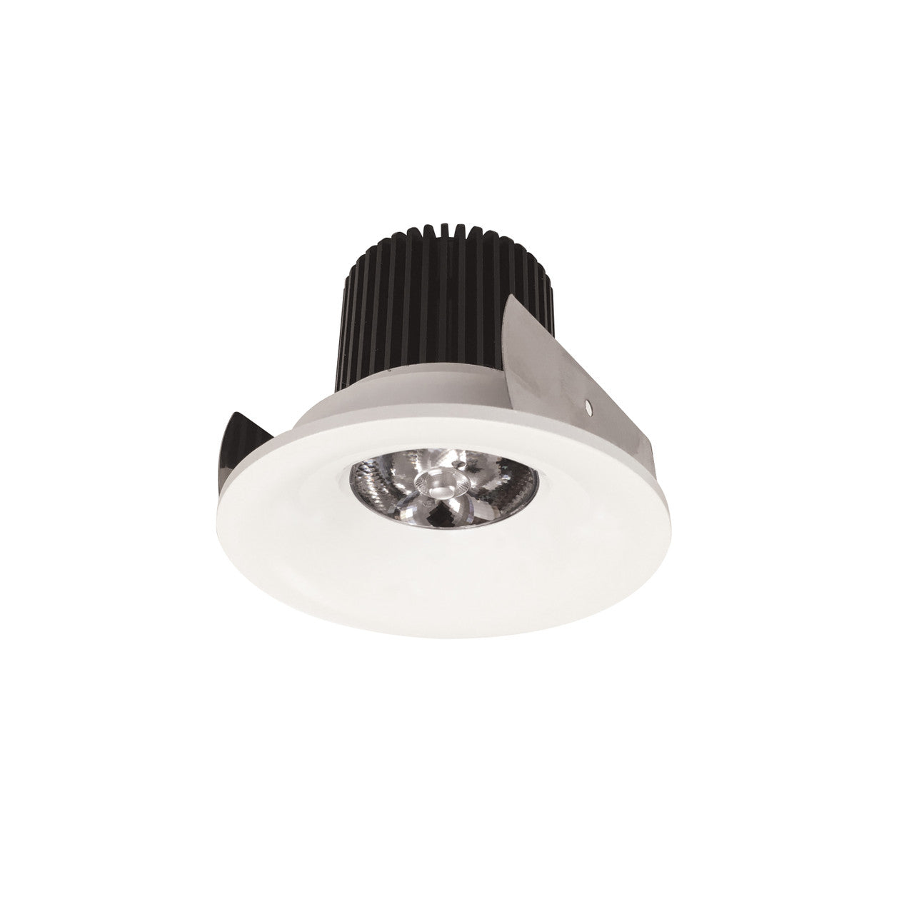 Nora Lighting 2" Iolite LED Round Bullnose, 10-Degree Optic, 800lm / 12W, 3500K, White Finish NIOB-2RNB35QWW