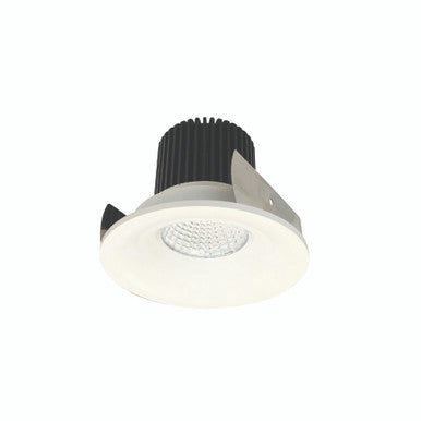 Nora Lighting 2" Iolite LED Round Bullnose, 1000lm / 14W, 2700K, White Finish NIOB-2RNB27XWW/10