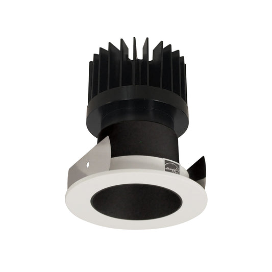 Nora Lighting 2" Iolite LED Round Reflector, 1500lm/2000lm/2500lm (varies by housing), 2700K, Black Reflector / White Flange NIOB-2RNDC27XBW/HL