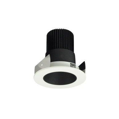 Nora Lighting 2" Iolite LED Round Reflector, 1000lm / 14W, 3000K, Black Reflector / White Flange NIOB-2RNDC30XBW/10