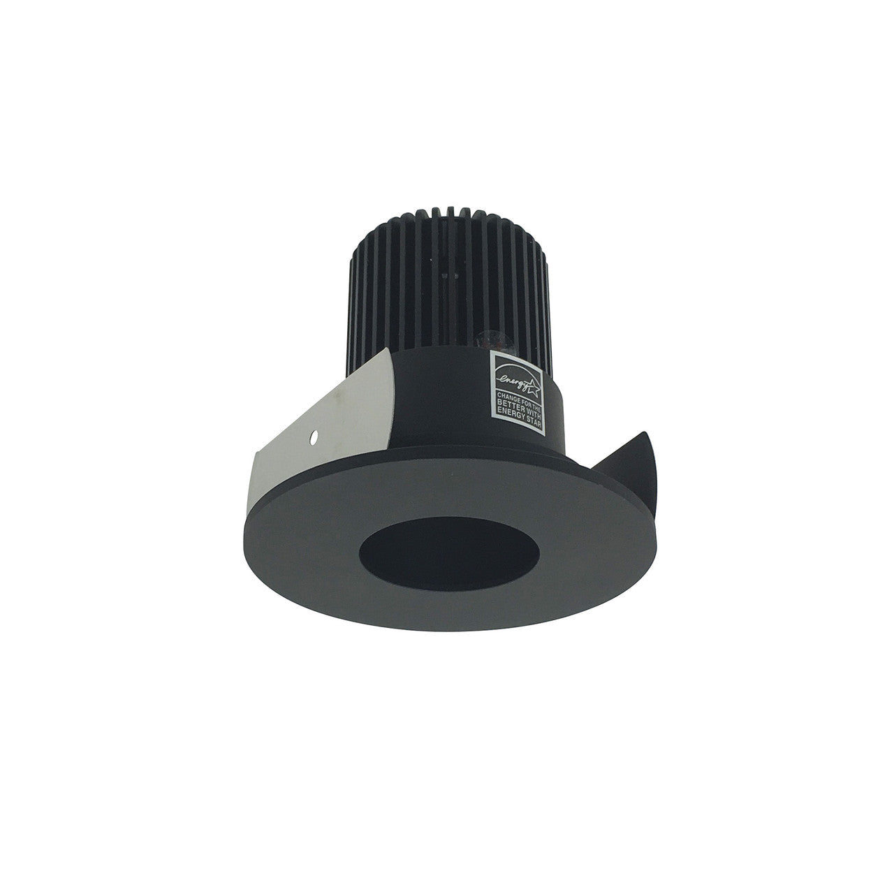 Nora Lighting 2" Iolite LED Round Pinhole, 1000lm / 14W, 2700K, Black Pinhole / Black Flange NIOB-2RPH27XBB/10