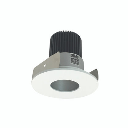 Nora Lighting 2" Iolite LED Round Pinhole, 1000lm / 14W, 3500K, Haze Pinhole / Matte Powder White Flange NIOB-2RPH35XHZMPW/10