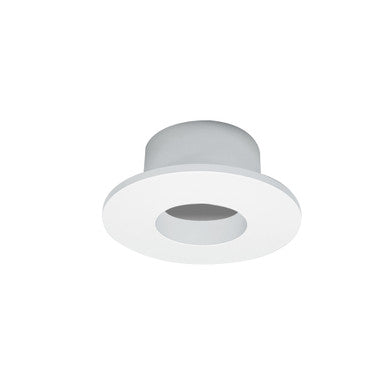 Nora Lighting 1" Iolite Can-less Round Downlight Trim, Matte Powder White finish NIOC-1RNGMPW