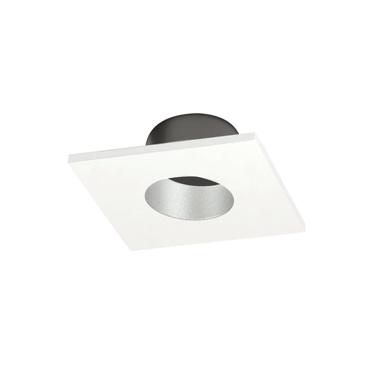 Nora Lighting 1" Iolite Can-less Square Downlight Trim, Haze Reflector / White Flange NIOC-1SNGHW