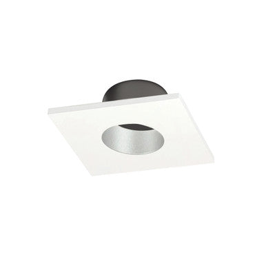 Nora Lighting 1" Iolite Can-less Square Downlight Trim, Haze Reflector / White Flange NIOC-1SNGHW