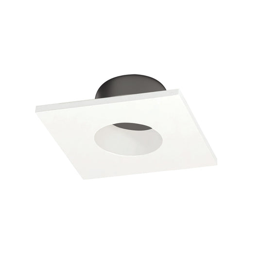 Nora Lighting 1" Iolite Can-less Square Downlight Trim, White finish NIOC-1SNGWW