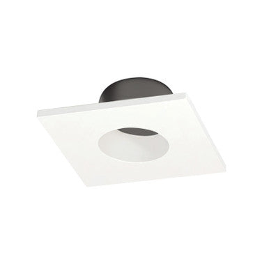 Nora Lighting 1" Iolite Can-less Square Downlight Trim, White finish NIOC-1SNGWW