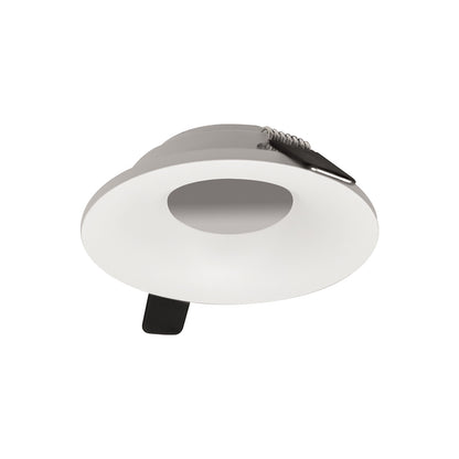 Nora Lighting 2" Iolite Can-less Round Bullnose Trim, White finish NIOC-2RNBWW