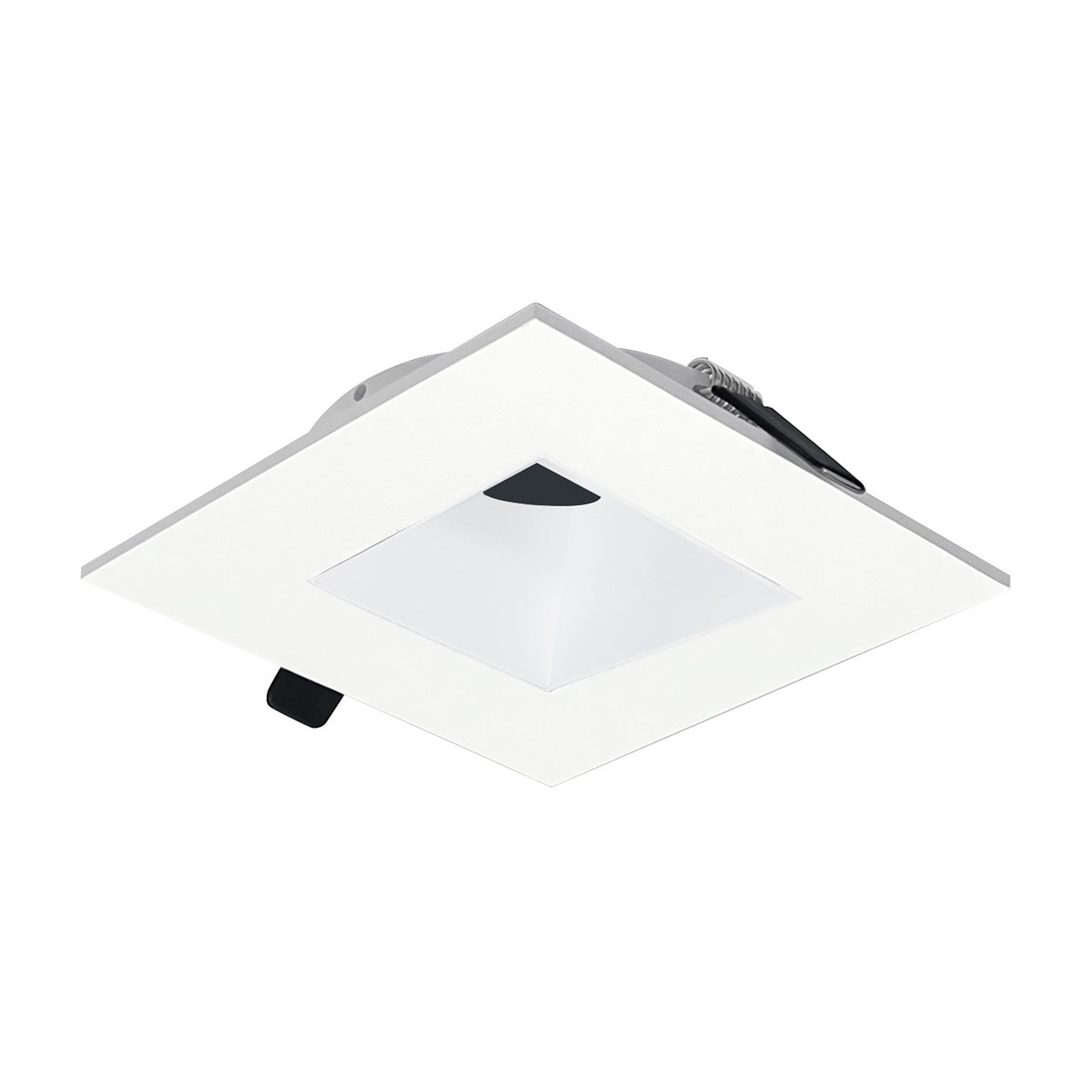 Nora Lighting 2" Iolite Can-less Square Downlight Trim, Matte Powder White finish NIOC-2SNDSQMPW