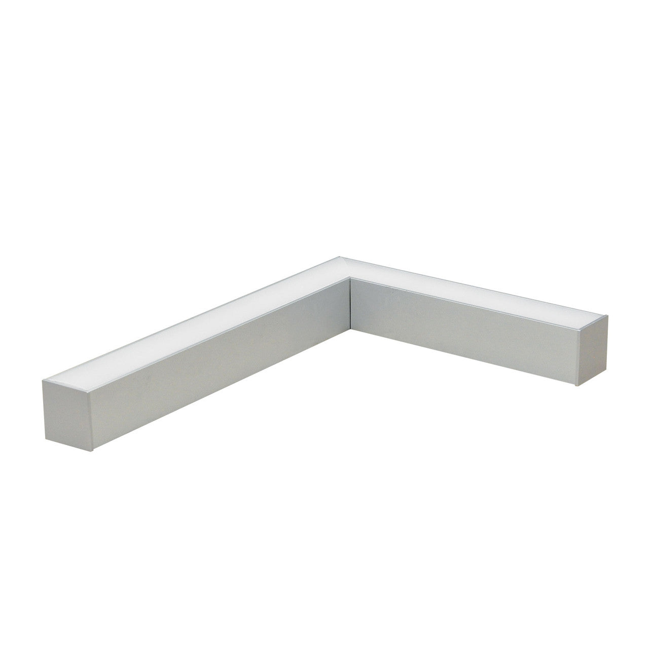 Nora Lighting "L" Shaped L-Line LED Direct Linear w/ Dedicated CCT, 3000lm / 3500K, Aluminum Finish NLIN-L1035A