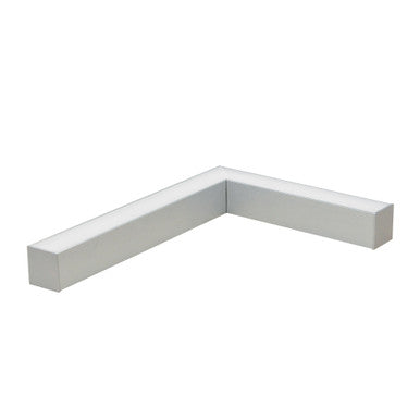 Nora Lighting "L" Shaped L-Line LED Direct Linear w/ Dedicated CCT, 3000lm / 4000K, Aluminum Finish NLIN-L1040A