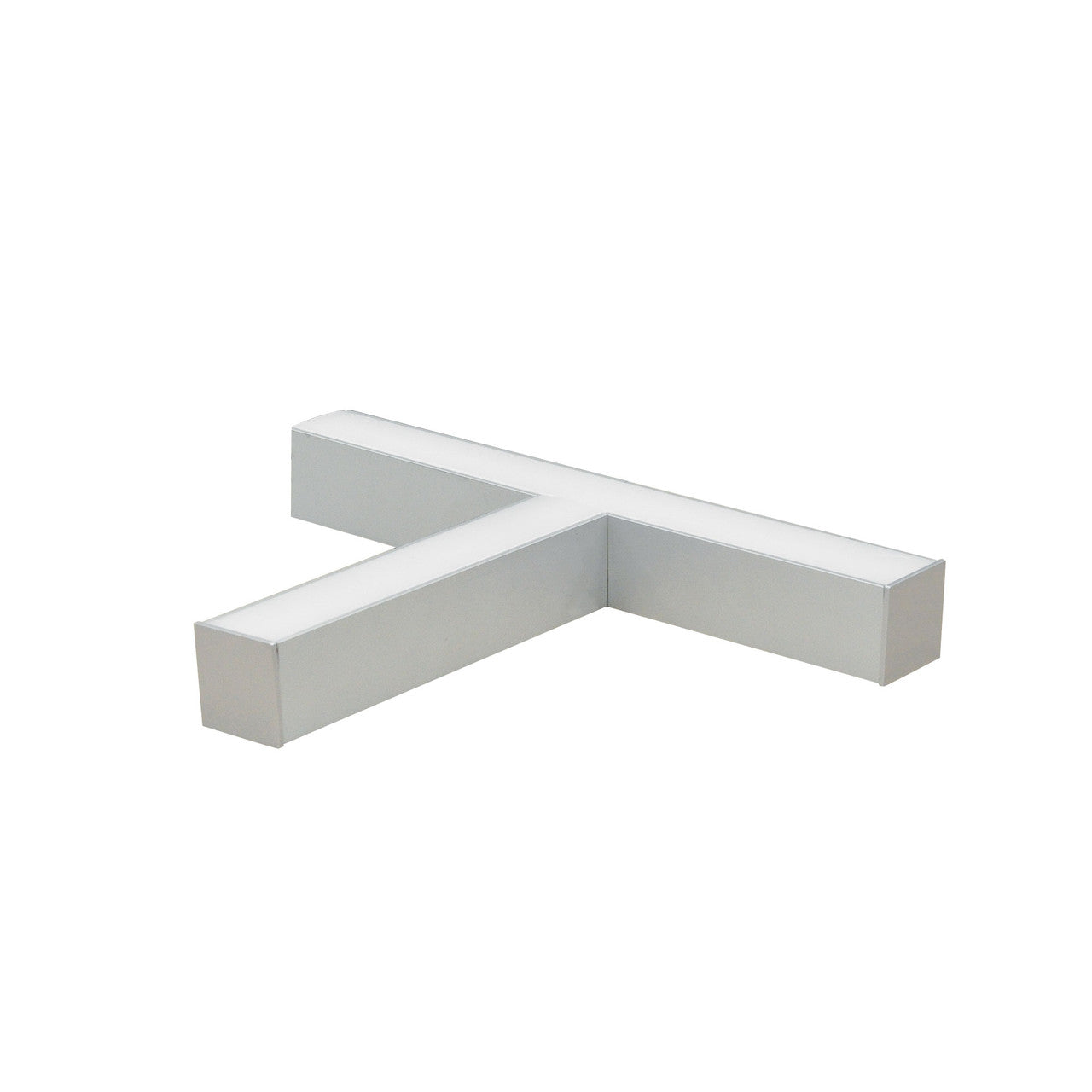 Nora Lighting "T" Shaped L-Line LED Direct Linear w/ Dedicated CCT, 4600lm / 3500K, Aluminum Finish NLIN-T1035A