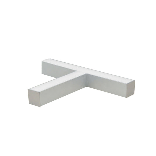 Nora Lighting "T" Shaped L-Line LED Direct Linear w/ Dedicated CCT, 4600lm / 4000K, Aluminum Finish NLIN-T1040A