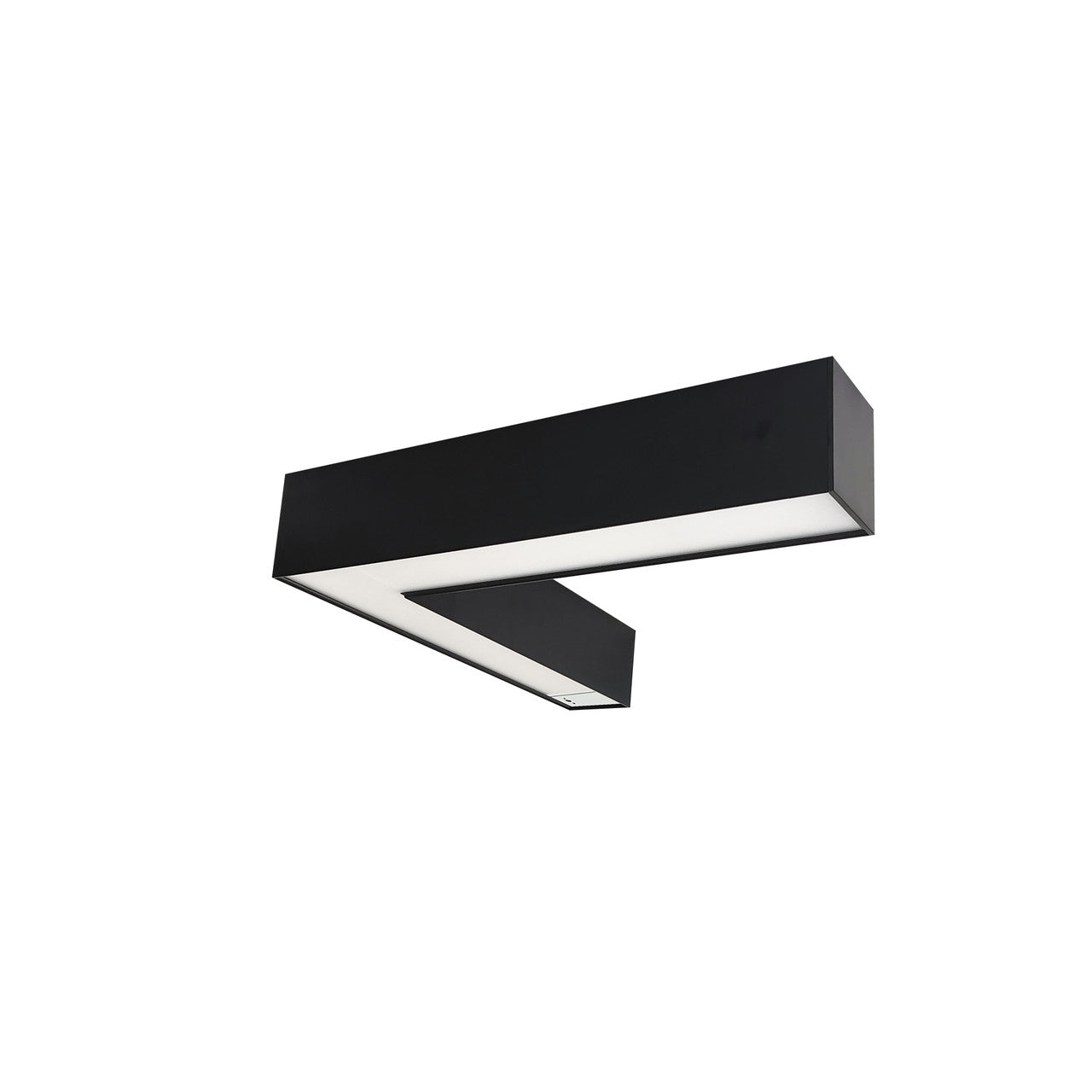 Nora Lighting "L" Shaped L-Line LED Indirect/Direct Linear, 3781lm / Selectable CCT, Black Finish, with Motion Sensor NLUD-L334B/OS