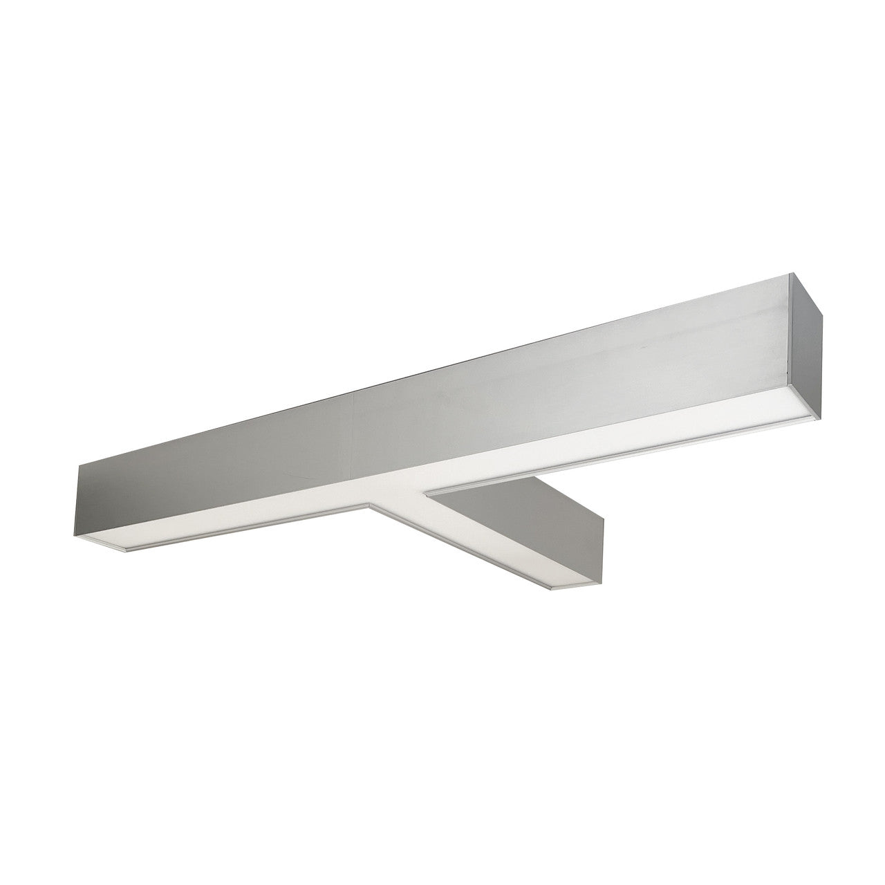 Nora Lighting "T" Shaped L-Line LED Indirect/Direct Linear, 5027lm / Selectable CCT, Aluminum Finish NLUD-T334A