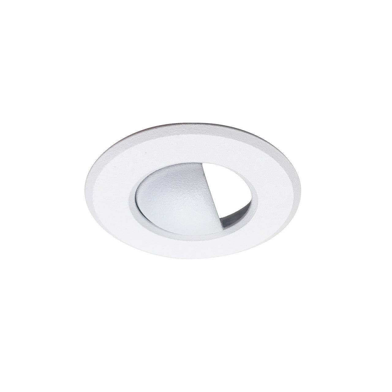 Nora Lighting 1" Round M1 Scoop Trim, White NM1-RAEYELIDW