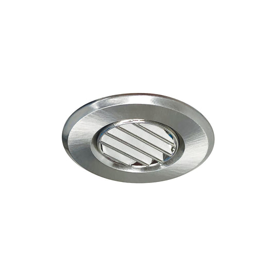 Nora Lighting 1" Round M1 Louver Trim, Brushed Nickel NM1-RLOUVBN