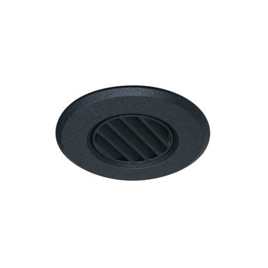 Nora Lighting 1" Round M1 Louver Trim, Black NM1-RLOUVB