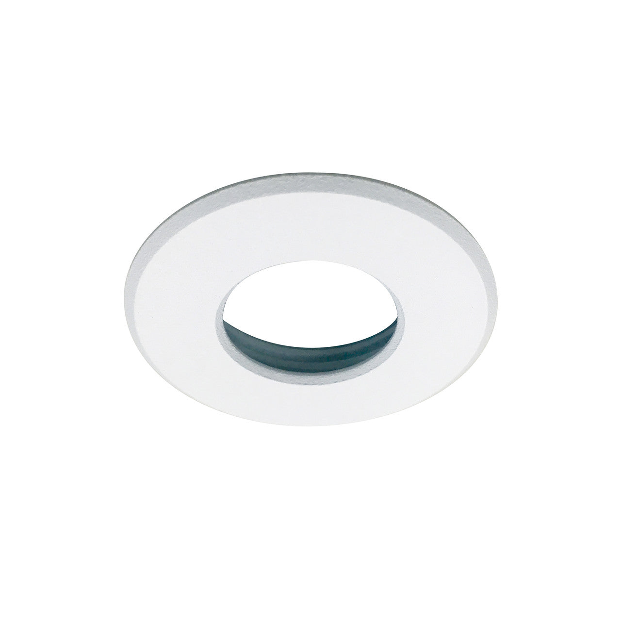 Nora Lighting 1" Round M1 Stainless Steel Trim, White NM1-RSSW