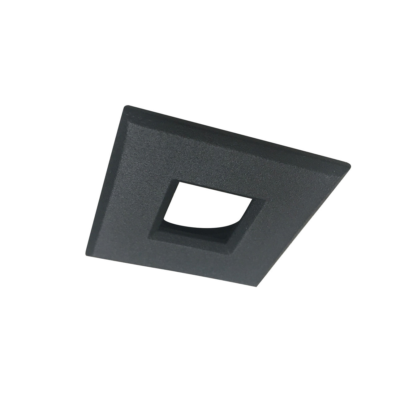 Nora Lighting 1" Square M1 Stainless Steel Trim, Black NM1-SSSB