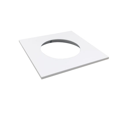 Nora Lighting Square Trim for NM2-2RG, Matte Powder White NM2-2SGTMPW