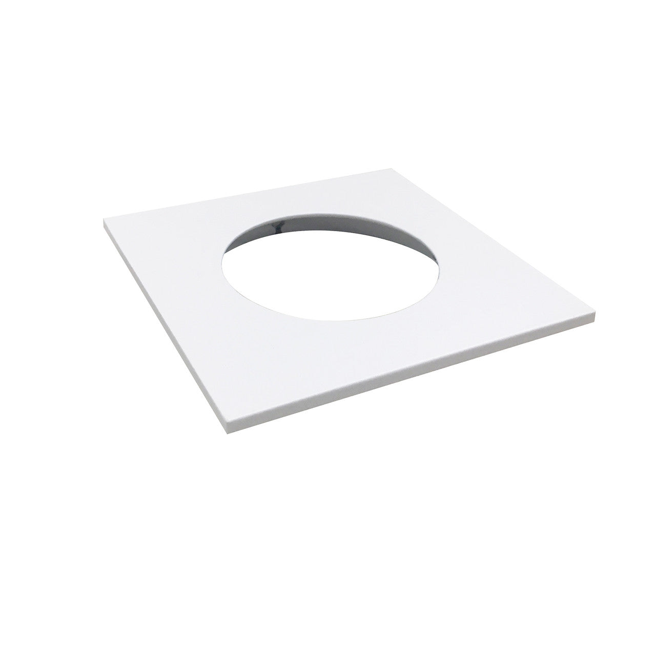 Nora Lighting Square Trim for NM2-2RDC, Matte Powder White NM2-2SDTMPW