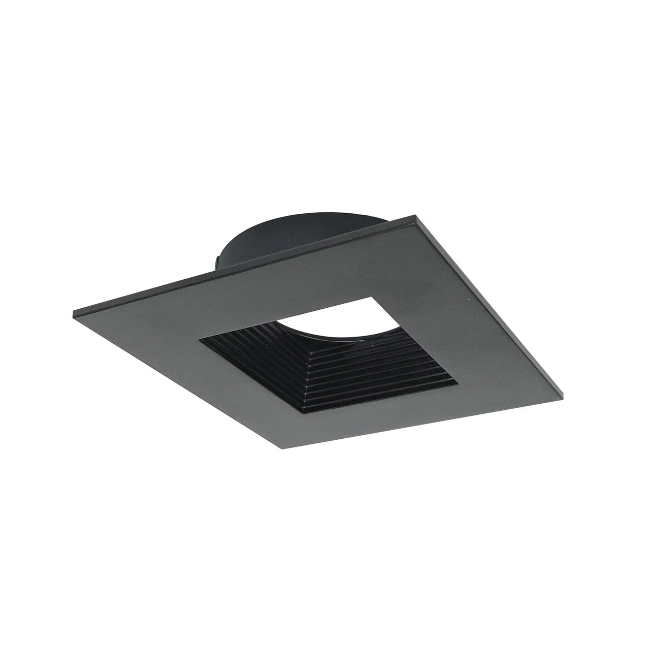 Nora Lighting Square Baffle Trim for NM4-RDC, Matte Black NM4-SDTB