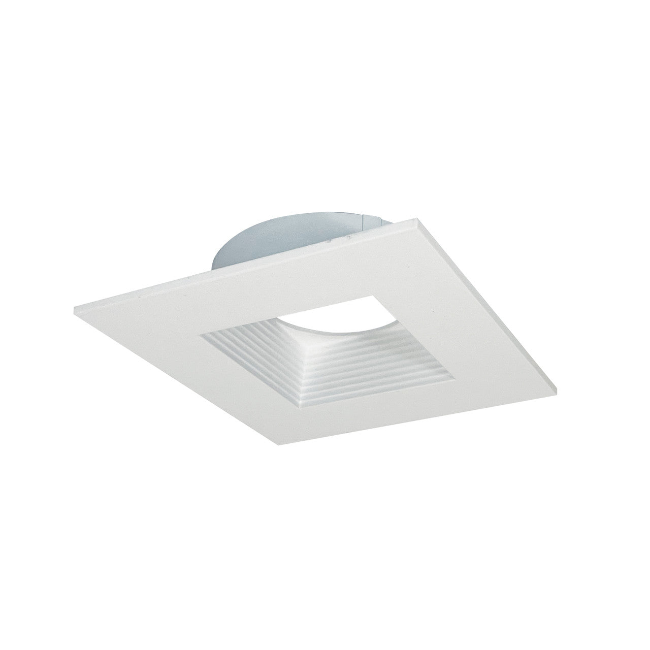 Nora Lighting Square Baffle Trim for NM4-RDC, Matte Powder White NM4-SDTMPW